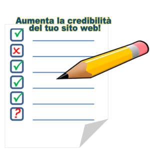 come aumentare la tua credibilità sul sito web