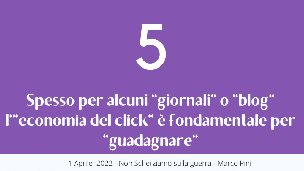 Spesso per alcuni "giornali" o "blog" l'"economia del click" è fondamentale per "guadagnare"